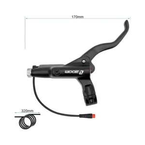Maneta de Freno Derecha Hidráulica Zoom CR3 Negra para Patinete Eléctrico - vista del producto