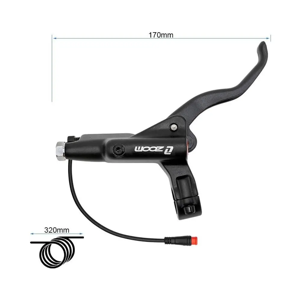 Maneta de Freno Derecha Hidráulica Zoom CR3 Negra para Patinete Eléctrico - vista del producto