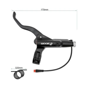 Maneta de Freno Izquierda Hidráulica Zoom CR3 Negra para Patinete Eléctrico - vista del producto