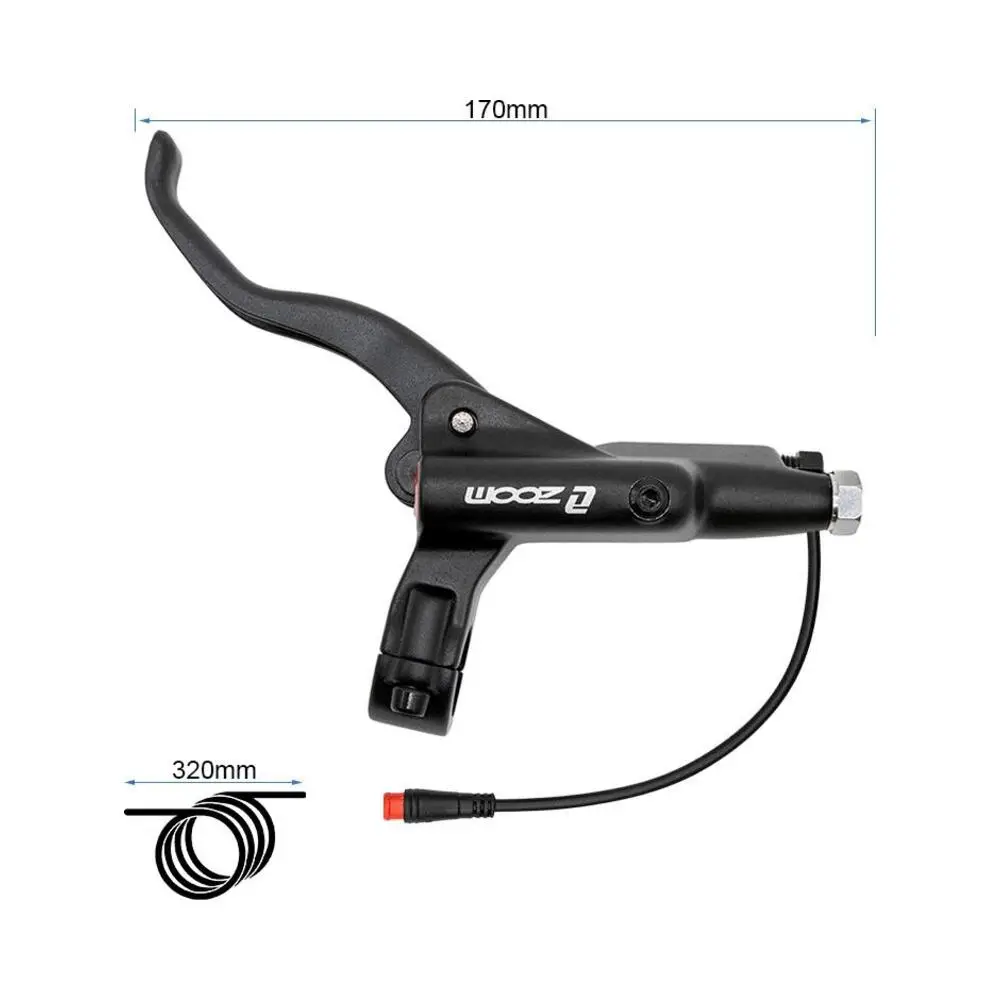 Maneta de Freno Izquierda Hidráulica Zoom CR3 Negra para Patinete Eléctrico - vista del producto