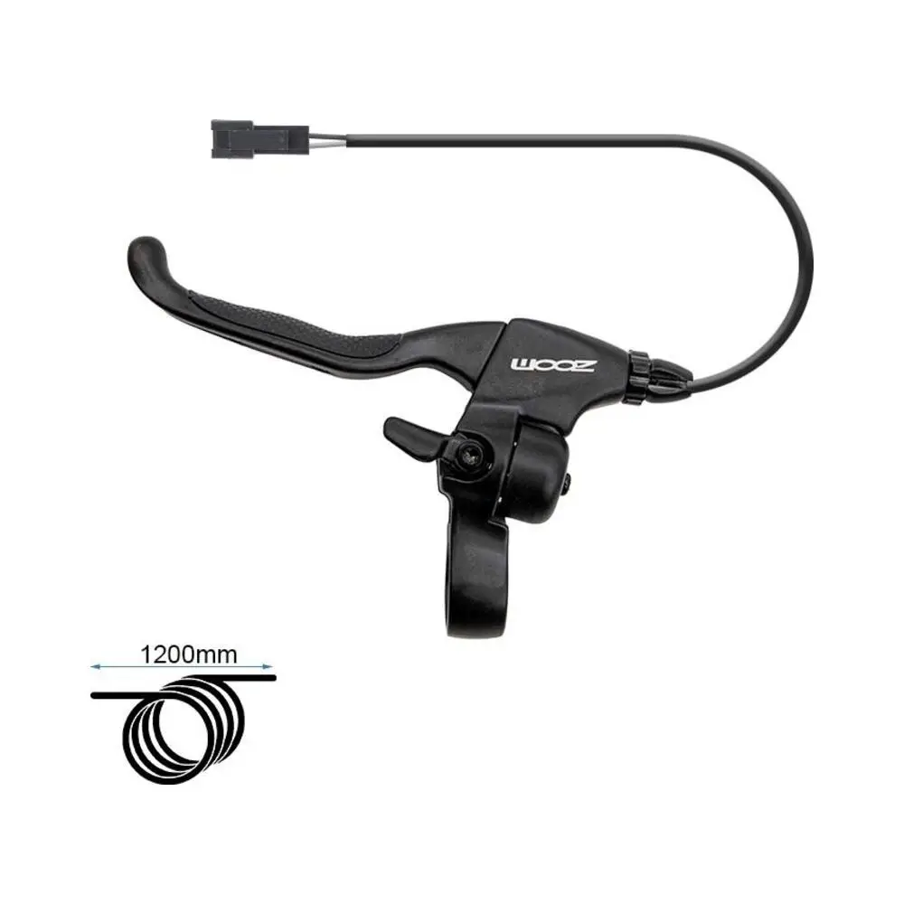 Maneta de Freno Zoom Izquierda con Sensor, Tensor y Timbre SM 1.2M para Patinete Eléctrico - referencia principal
