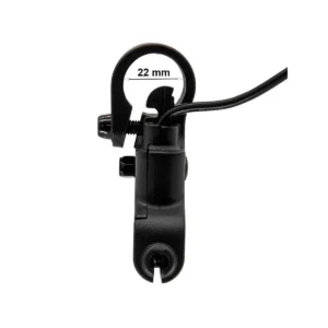 Vista posterior de la maneta de freno negra mate para Patinete Eléctrico Xiaomi con sensor Hall integrado en aleación de aluminio reforzado.