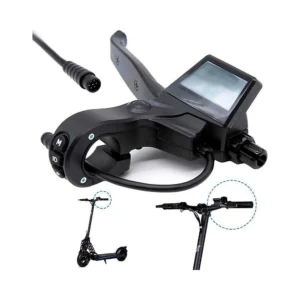 Maneta De Freno Con Sensor Hall Y Lcd Izquierda Para Patinete Electrico Ecoxtrem: primer plano adicional de solidez.