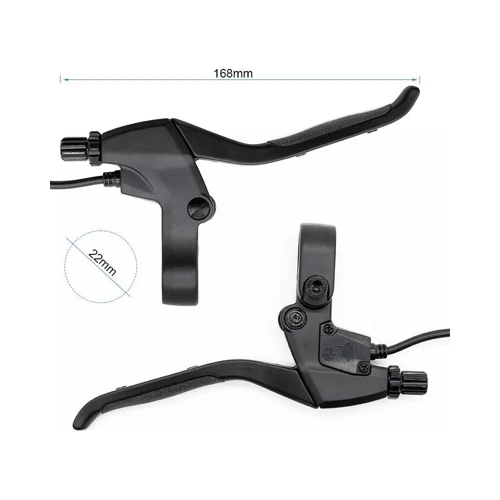 Manetas de Freno Derecha e Izquierda con Sensor, Tensor y Conector Waterproof para Patinete Eléctrico - vista del producto