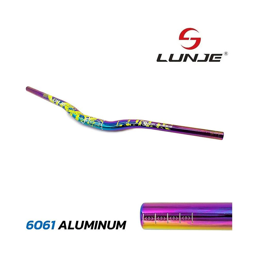Manillar 720 Mm Con Elevacion 25 Mm Multicolor Para Patinete Electrico: perfil de materiales para mayor aguante estructural.