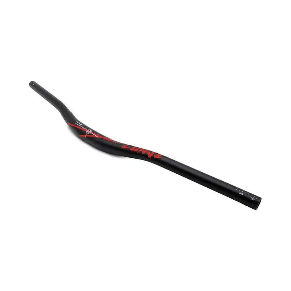 Manillar 720mm Negro/Rojo con Elevación 25mm para Patinete Eléctrico - vista del producto