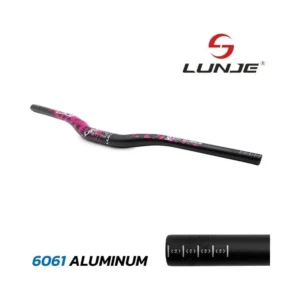 Manillar 720mm Negro/Rosa con Elevación 25mm para Patinete Eléctrico