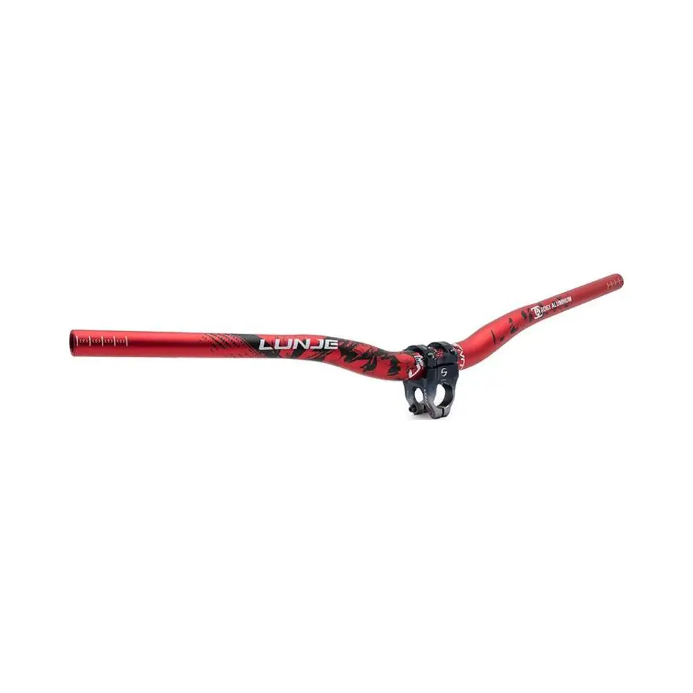 Manillar 720mm Rojo/Negro con Elevación 25mm para Patinete Eléctrico - detalle visual
