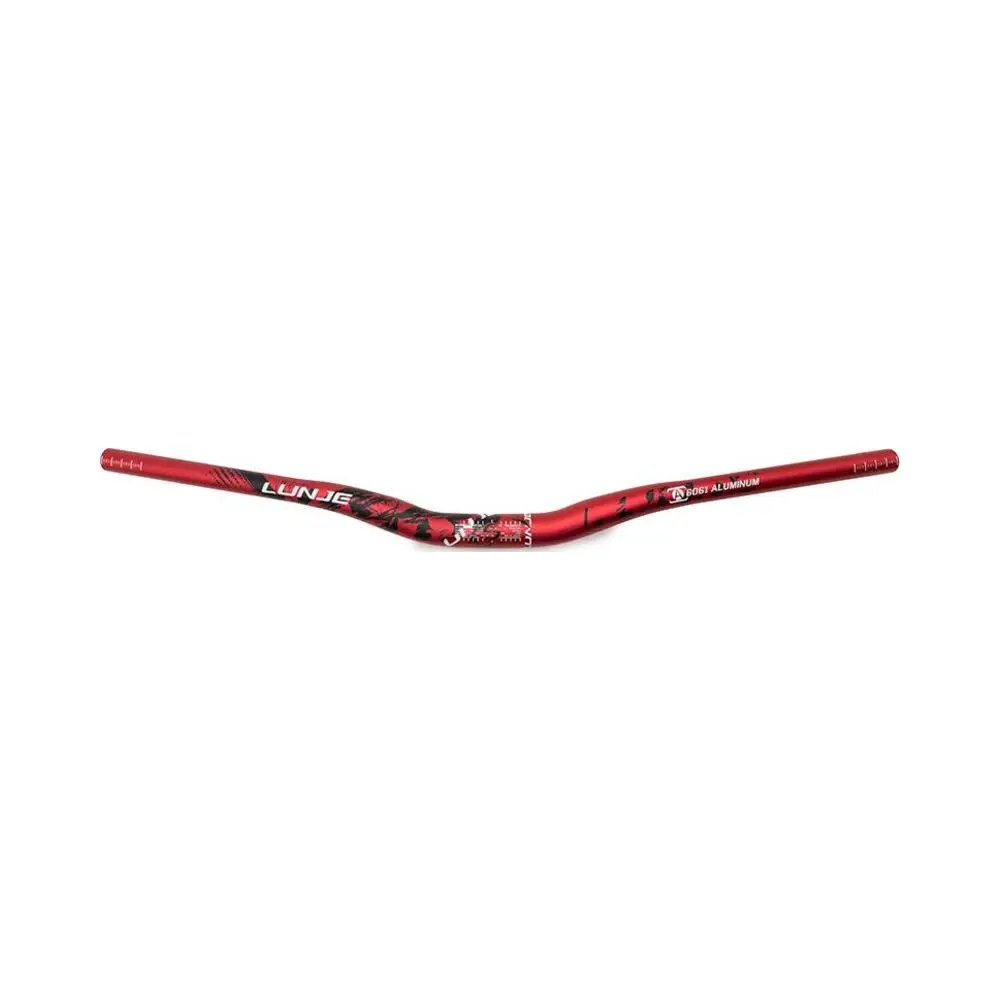 Manillar 720mm Rojo/Negro con Elevación 25mm para Patinete Eléctrico - referencia visual