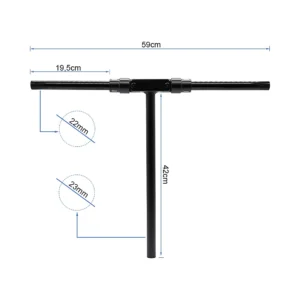 Manillar Plegable 42 59 Cm Para Patinete Electrico Smartgyro: perfil de materiales para mayor resistencia al desgaste.