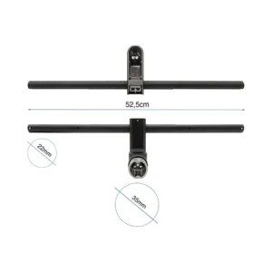 Manillar Con Tija Original Para Patinete Electrico Xiaomi Mi5: ángulo visual de los puntos de fijación.