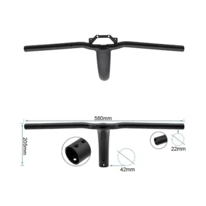 Manillar tipo t para patinete ninebot zt3 pro: perfil de materiales para mayor aguante estructural.