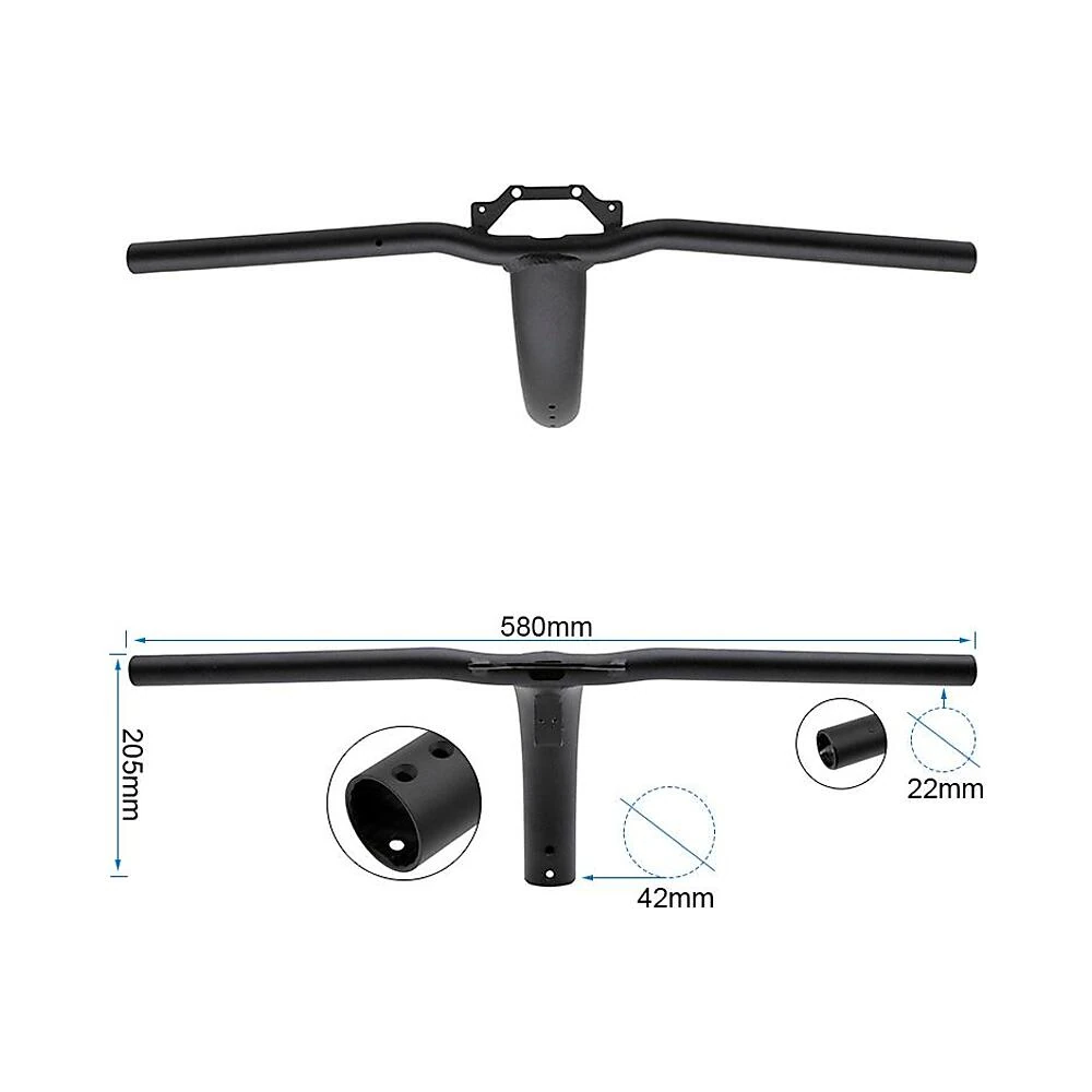 Manillar tipo t para patinete ninebot zt3 pro: perfil de materiales para mayor aguante estructural.