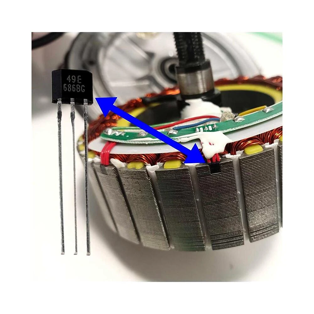 Motor 36V 300W 6 1 B34 Negro Para Patinete Electrico Xiaomi: cotas para un integración preciso.