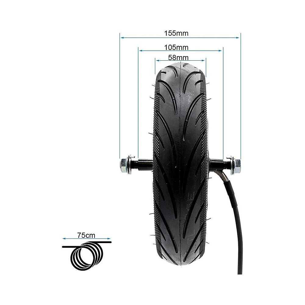Motor 36V 350W 6 5 B50 Para Patinete Electrico Ninebot F2 E: diseñado para un montaje sin complicaciones.