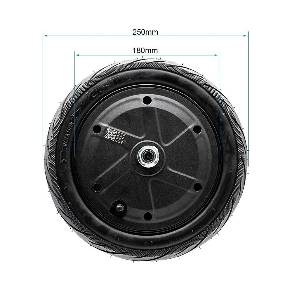 Motor 36V 350W 6 5 B50 Para Patinete Electrico Ninebot F2 E: cotas para un fijación preciso.