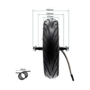 Motor 36V 350W 6 5 B50 Para Patinete Electrico Ninebot G30 Y G30P: diseñado para un acoplamiento práctico.