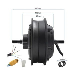 Motor 48V 1000W 6 B34 Para Patinete Electrico Kukirin G2 Max: perspectiva de montaje en VMP.