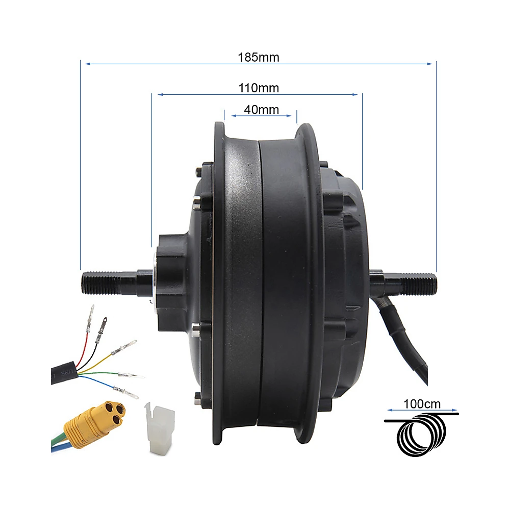 Motor 48V 1000W 6 B34 Para Patinete Electrico Kukirin G2 Max: perspectiva de montaje en VMP.