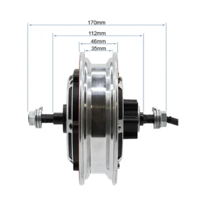 Motor 48V 800W 6 B34 Para Patinete Electrico: cotas para un integración preciso.
