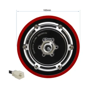 Motor 48V 800W 6 B34 Para Patinete Electrico: primer plano de los puntos de acoplamiento.