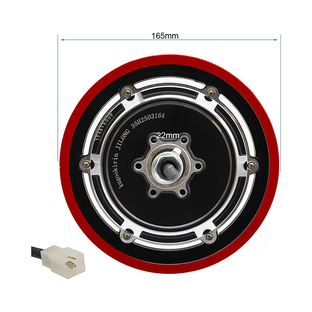 Motor 48V 800W 6 B34 Para Patinete Electrico: primer plano de los puntos de acoplamiento.