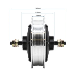 Motor 52V 1200W 6 B38 Para Patinete Electrico Kukirin G3 Pro Cable Corto: pieza de recambio completo preparado para el rod...