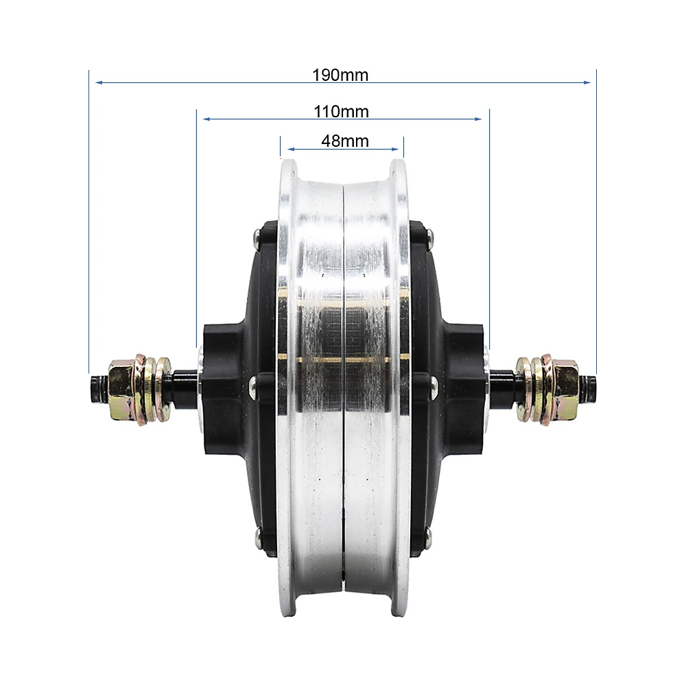 Motor 52V 1200W 6 B38 Para Patinete Electrico Kukirin G3 Pro Cable Corto: pieza de recambio completo preparado para el rod...