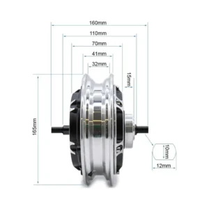 Motor Brushless 48V 500W 6/B40 para Patinete Eléctrico - detalle visual