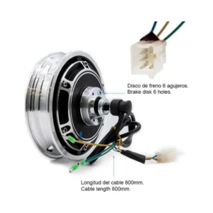 Motor Brushless 48V 500W 6/B40 para Patinete Eléctrico - referencia visual