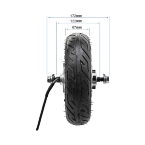 Motor Trasero Para Patinete Electrico Hikerboy Foxtrot Plus: vista de cerca de los puntos de montaje.