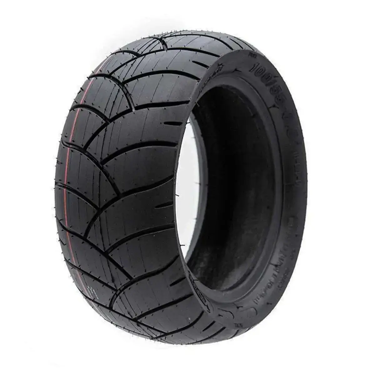 Neumático 100/55-6.5 Tubeless – Tracción Cityroad Para Patinete Eléctrico, vista frontal cubierta agarre potente en OmmviShop.