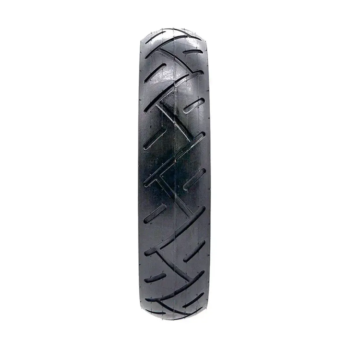Perfil en perspectiva del neumático Wanda 10x2.125-6 reforzado para patinete eléctrico, estructura sólida.