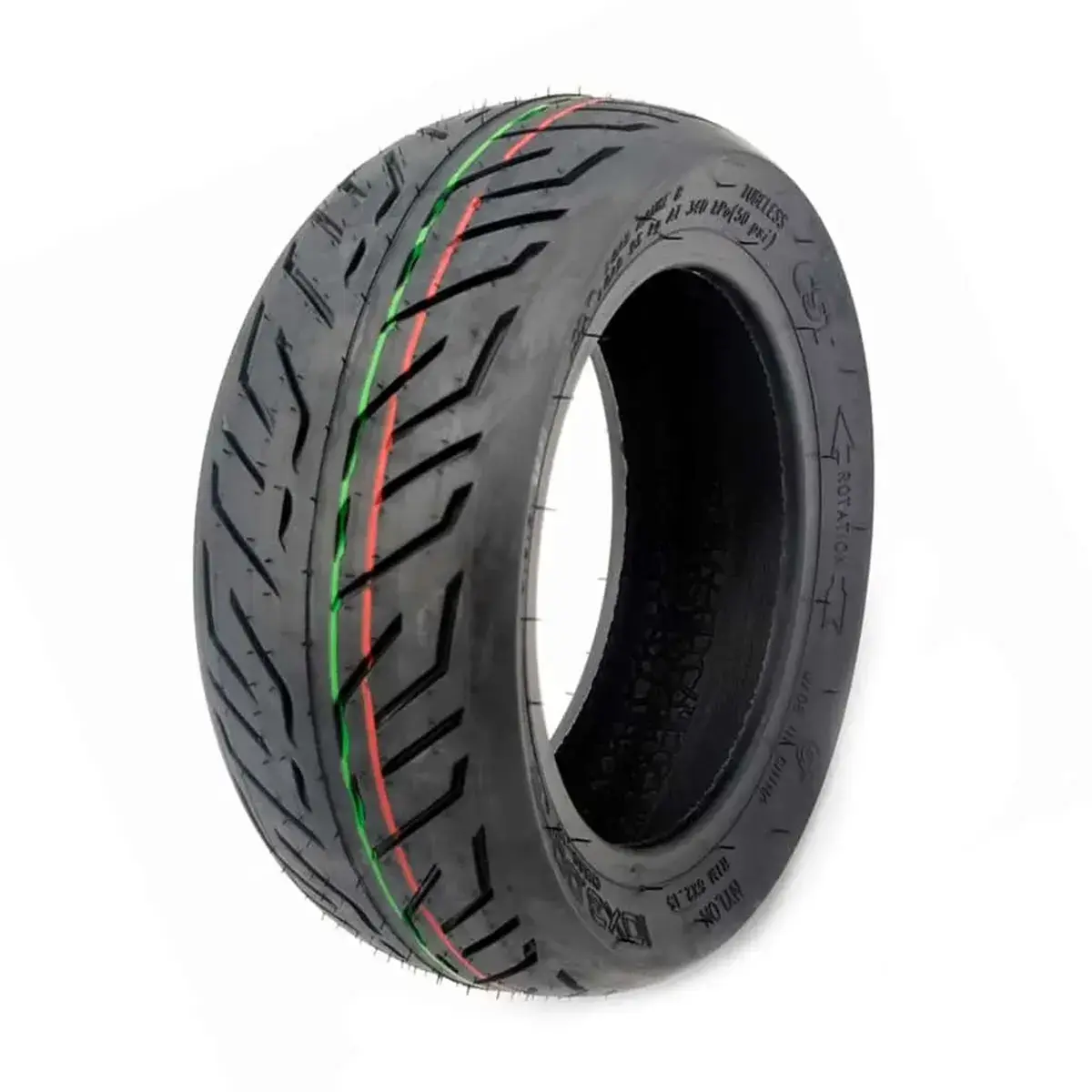 Neumático 10x3-6 CST – Cityroad Reforzado para Patinete Eléctrico, vista frontal de la cubierta de uso urbano reforzado, en la tienda OmmviShop.