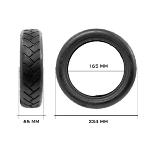 Especificaciones y medidas del neumático CST 250x54 tubeless reforzado para patinete eléctrico, detalle completo.