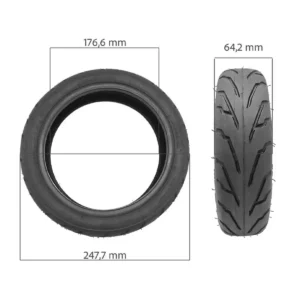 Especificaciones y medidas del neumático tubeless con gel 60/70-7 antipinchazos para patinete eléctrico.