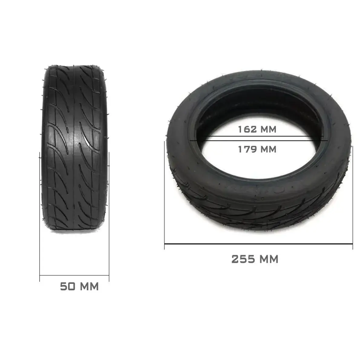 OMMVISHOP ofrece especificaciones técnicas del neumático 70/65-6.5 reforzado para patinete eléctrico urbano.