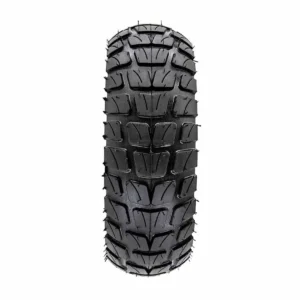 Perfil en perspectiva del neumático Xuancheng 8.5x3 50-134 tubeless offroad reforzado para patinete eléctrico, detalle sólido.