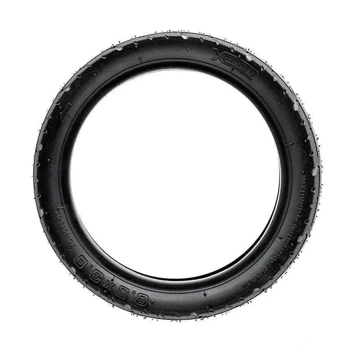Flanco del neumático Xuancheng 8.5x3-6.1 Cityroad reforzado para patinete eléctrico, detalle lateral.