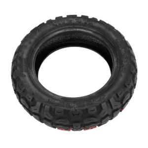 Banda de rodadura multitaco 80/65-6 (10x3) offroad tubeless para patinete eléctrico, vista superior con tacos agresivos.