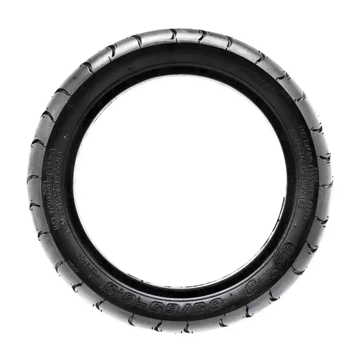 Vista lateral del neumático Wanda Cityroad 85/65-6.5 tubeless urbano reforzado para patinete eléctrico.