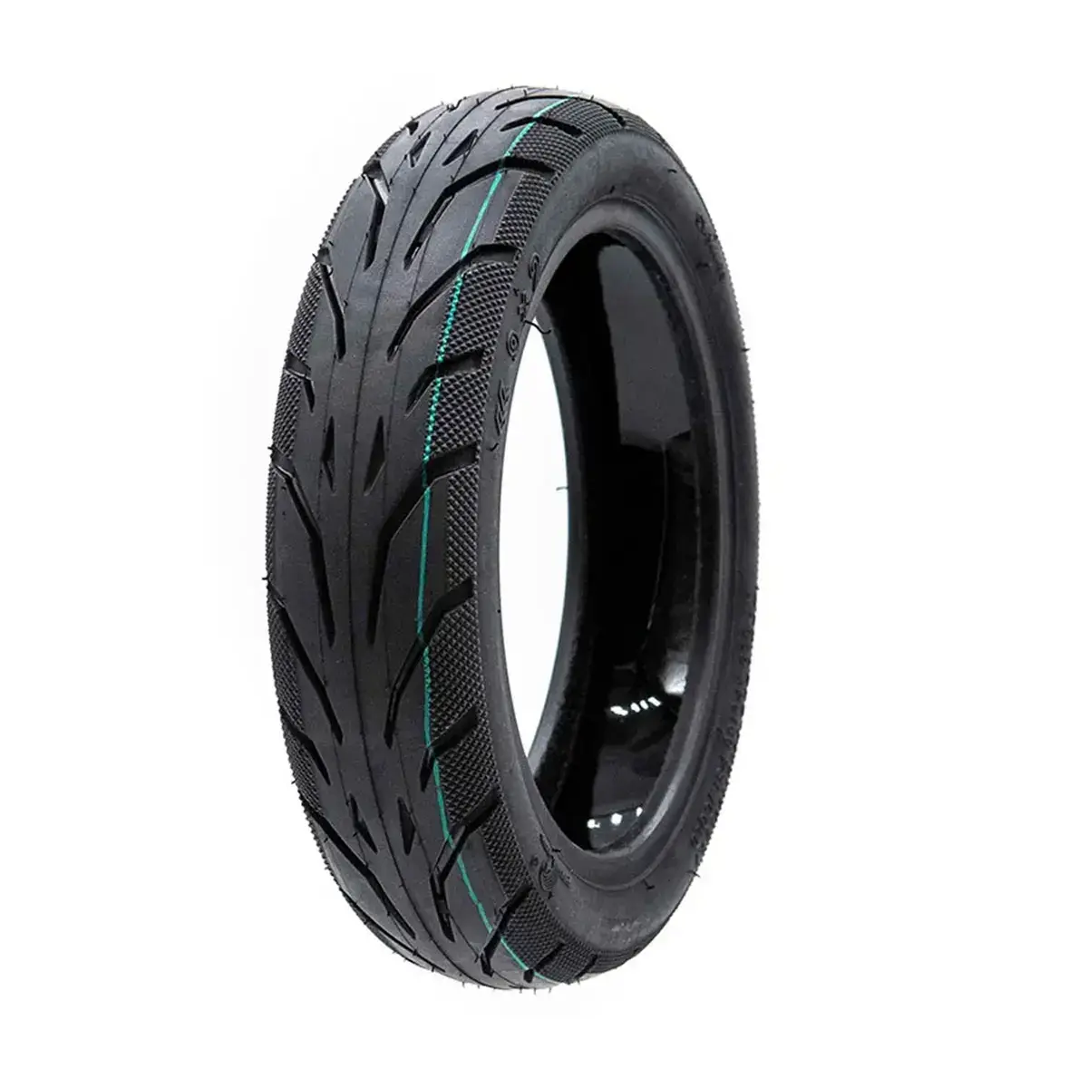 Neumático 9x2-6.1 Con Gel Yuanxing Tubeless – Antipinchazos Para Patinete Eléctrico, vista frontal cubierta de máxima seguridad, en OmmviShop.