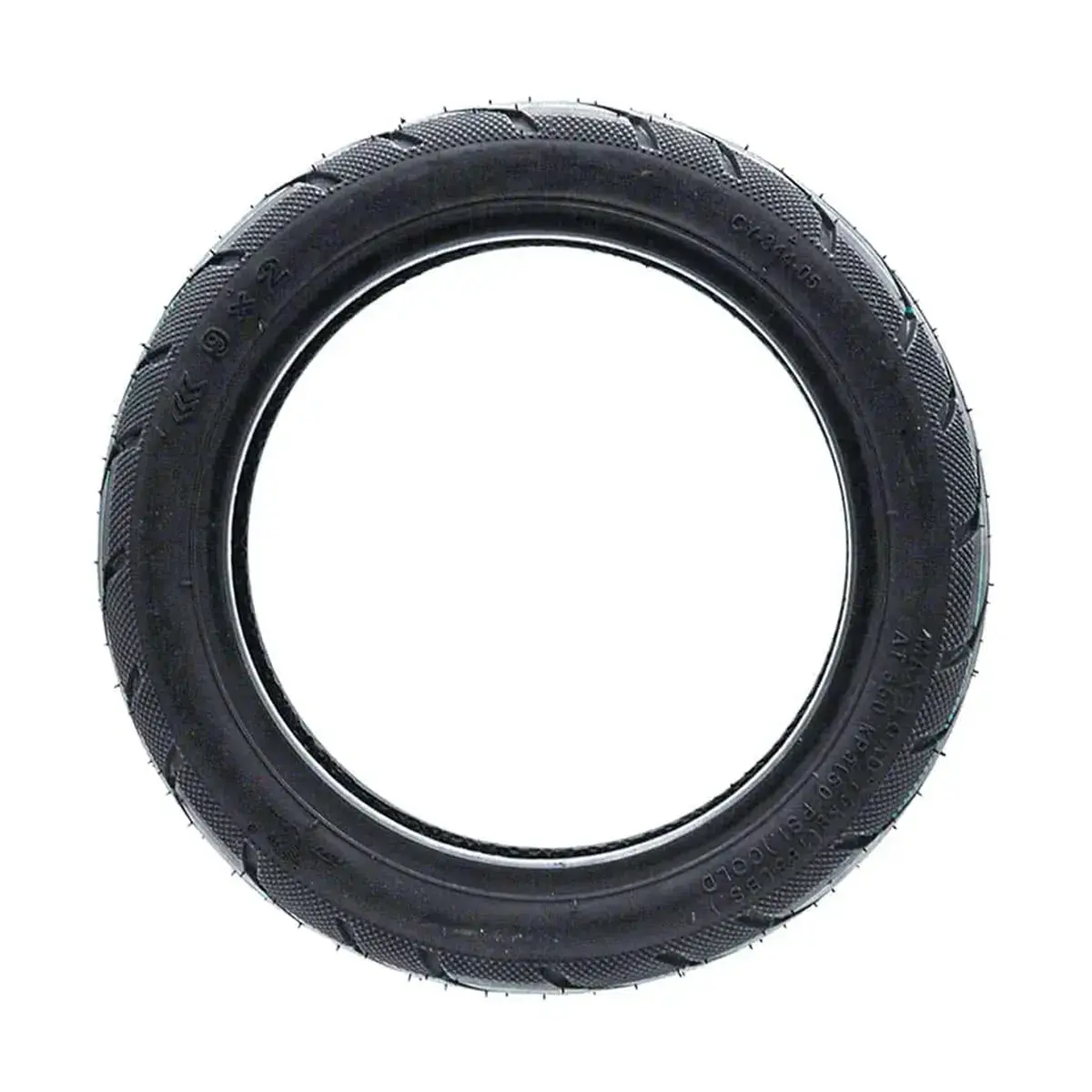 Perfil lateral del neumático 9x2-6.1 tubeless con gel antipinchazos reforzado para patinete eléctrico, caucho duradero.