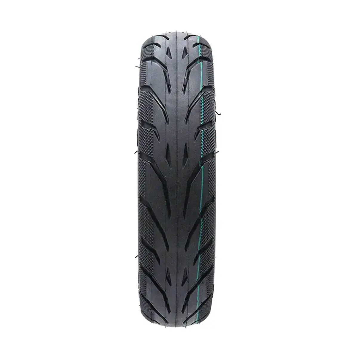 Neumático 9x2-6.1 tubeless con gel antipinchazos reforzado para patinete eléctrico, perfil en perspectiva.