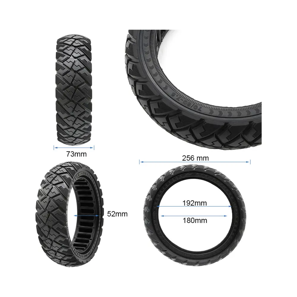 Neumático Sólido Ulip Diamante Todoterreno 70/60-7.5 para Patinete Eléctrico - medidas del neumático