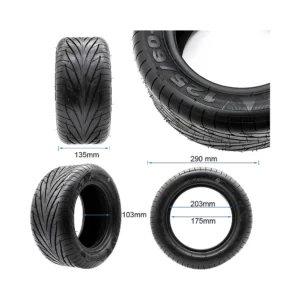 Neumatico tubeless 125 60 7 cst para patinete electrico: recambio completo preparado para el rodaje.