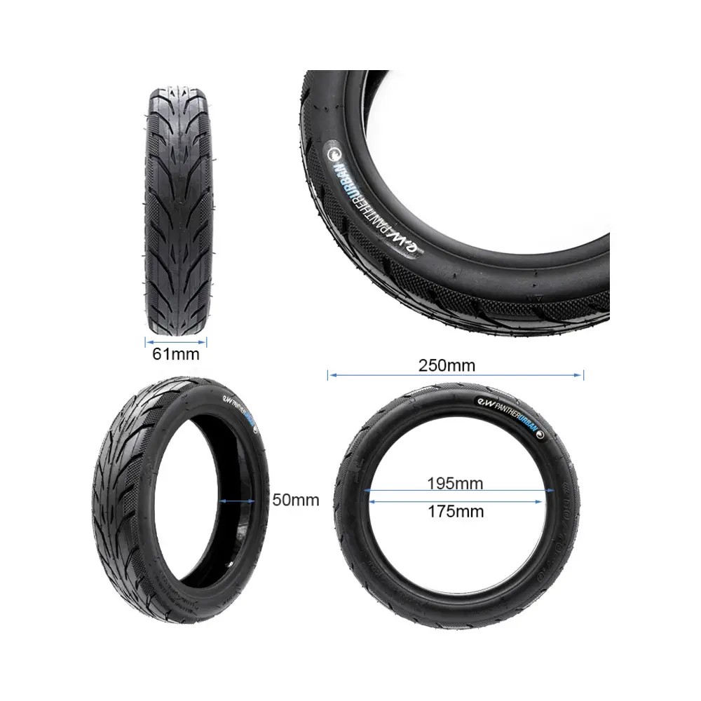 Neumático Tubeless 60/70-7 para Patinete Eléctrico - medidas del neumático