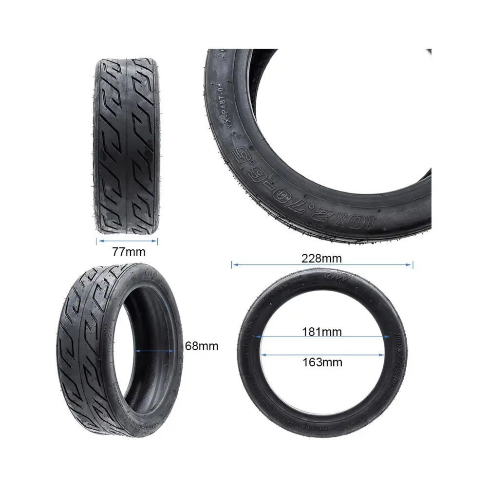 Neumático Tubeless Cityroad 10x2.70-6.5 para Patinete Eléctrico - medidas del neumático