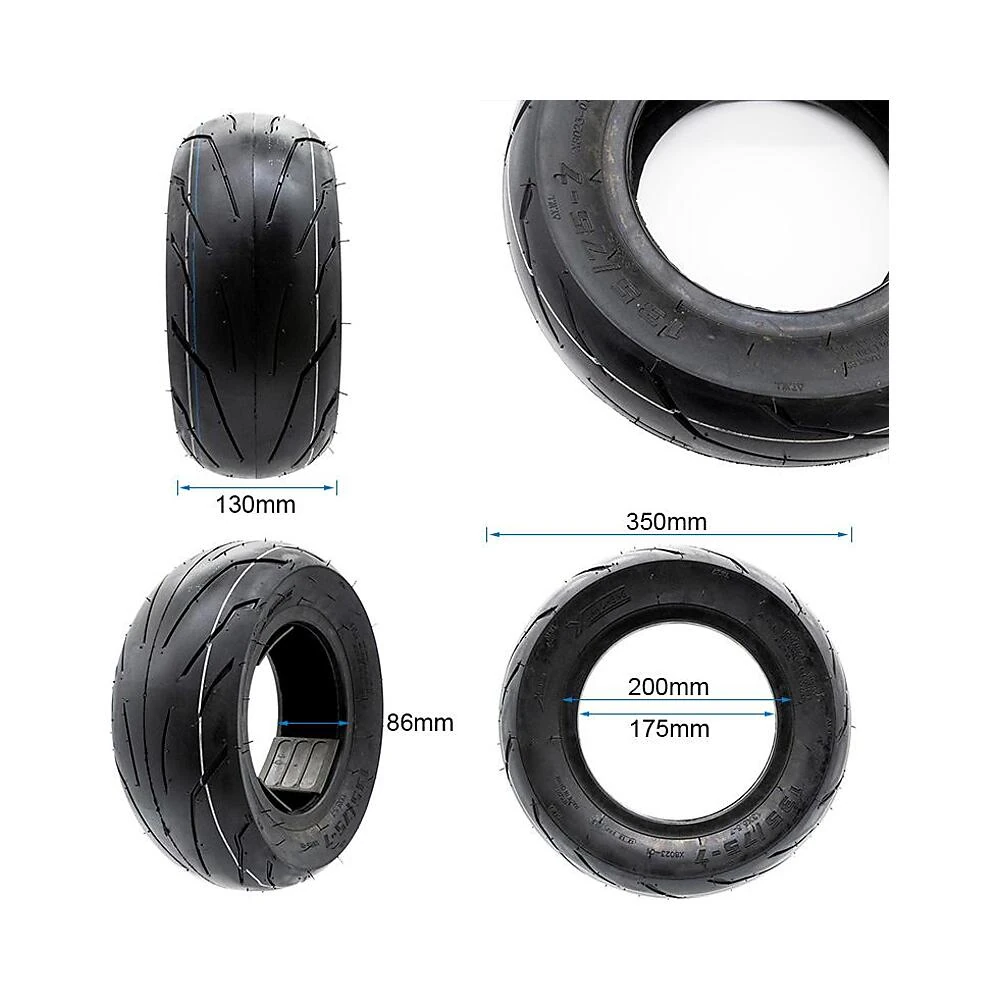 Neumatico tubeless cityroad 135 75 7 para patinete electrico: recambio completo preparado para el rodaje.