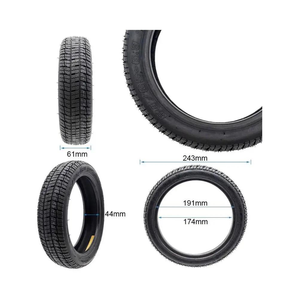 Neumático Tubeless Cityroad 60/65-6.9 para Patinete Eléctrico - medidas del neumático